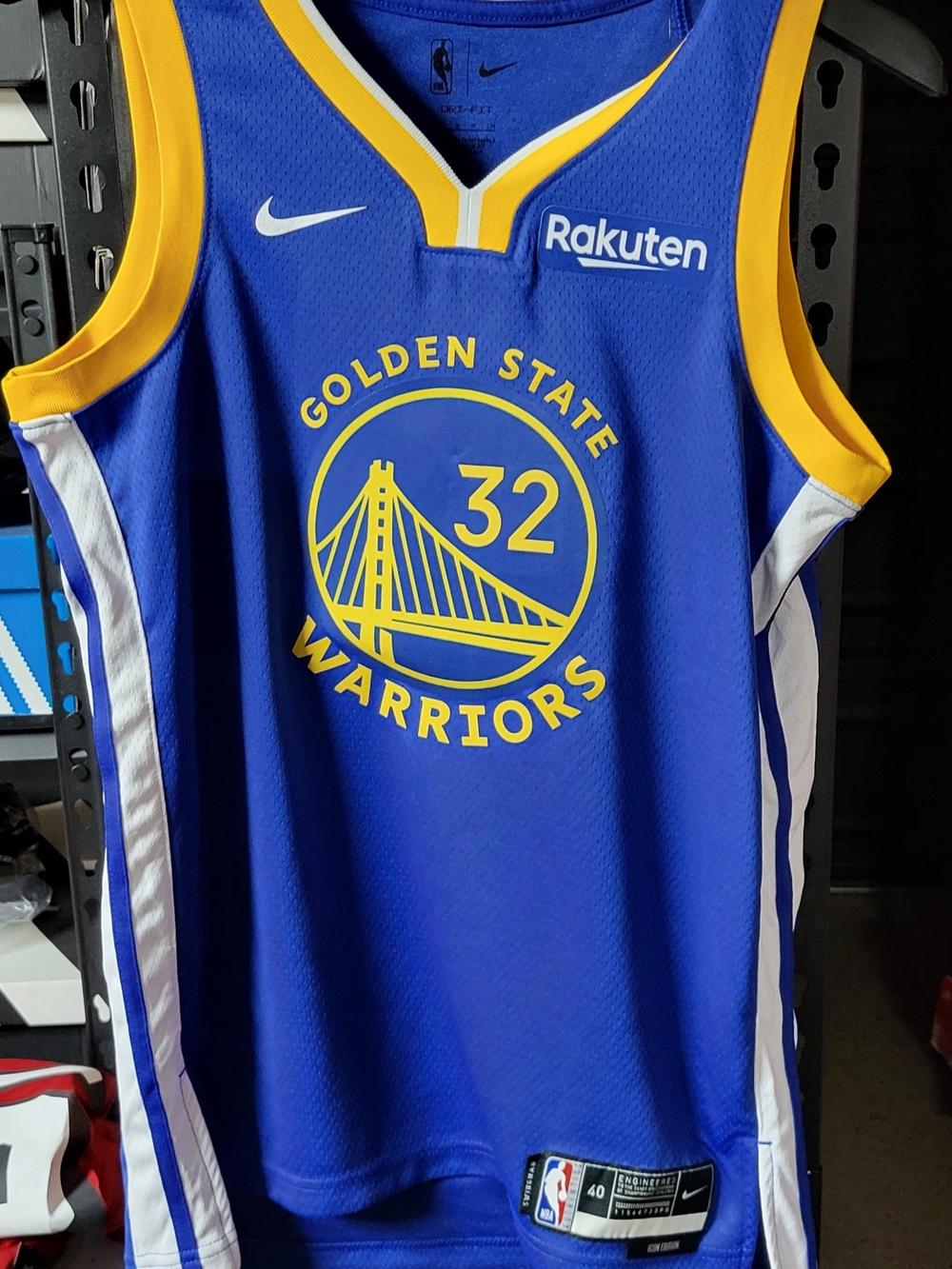*NEW* Jackson- Davis #32 NBA Golden State Warriors Nike Icon Jersey Size 40
